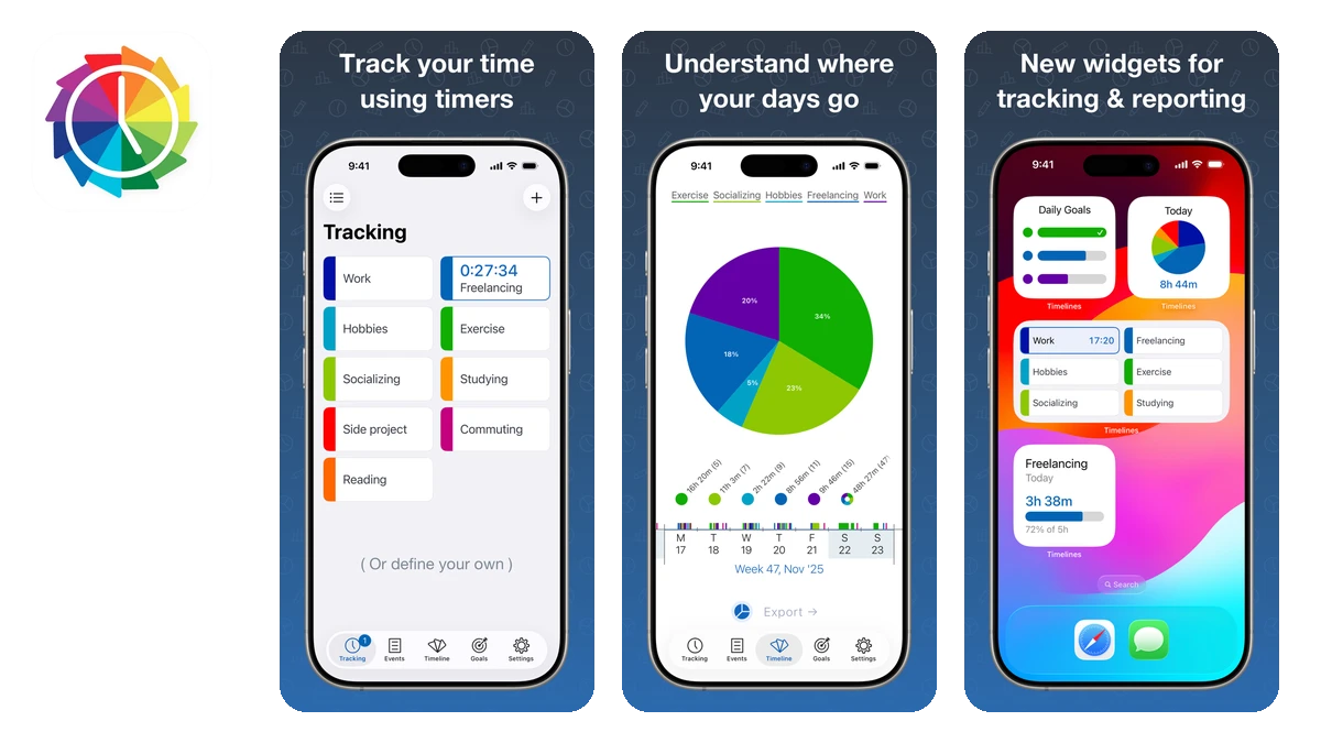 Timelines Time Tracking App